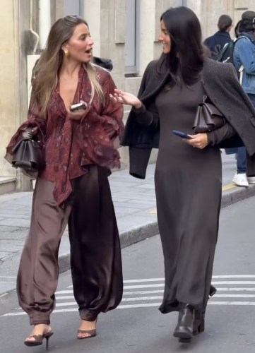 Chocolate brown mock-neck dress