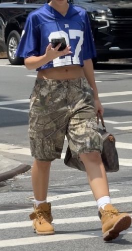 baggy bottoms with a fitted top