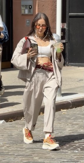 nude matching pant and jacket set