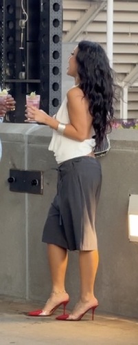 Tatiana Backless Studded Top in white