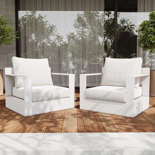 AllModern Outdoor Armchair with Cushions