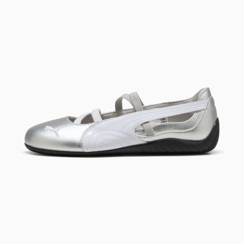 Chrome ballet flats