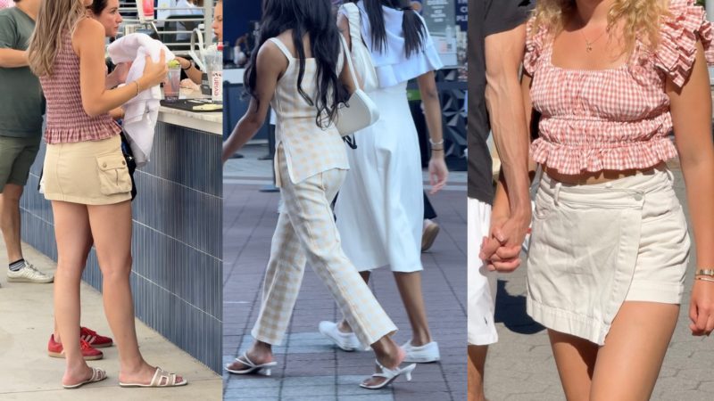 Chauntelle Ruched Top and a nude cargo skirt