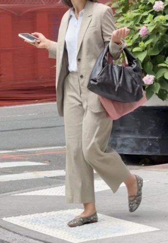 Tan Linen Pantsuit set