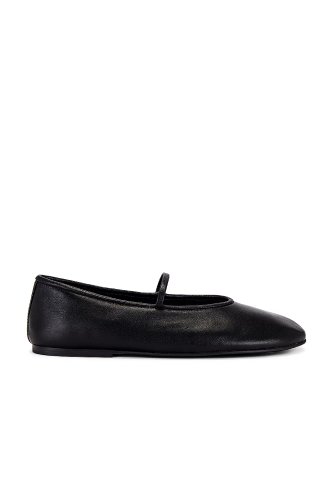 black ballet flat