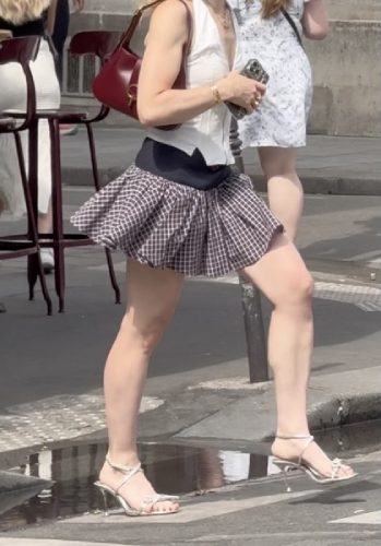 Checkered Pattern Skort by Sandro