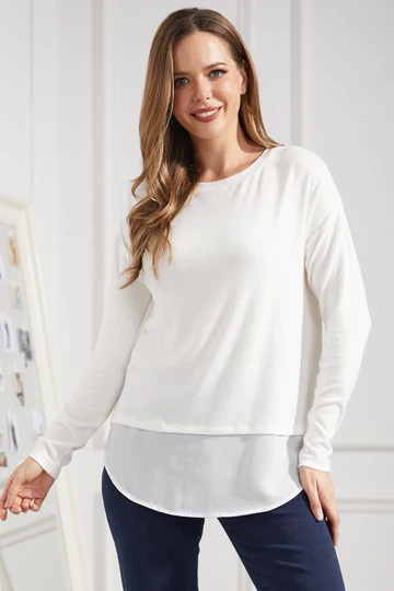 Betabrand UltraEase Layered Boatneck