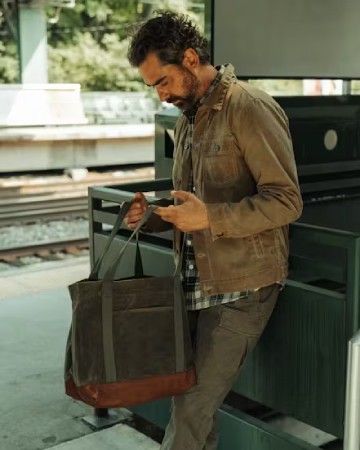 Huckberry Waxed Canvas Tote